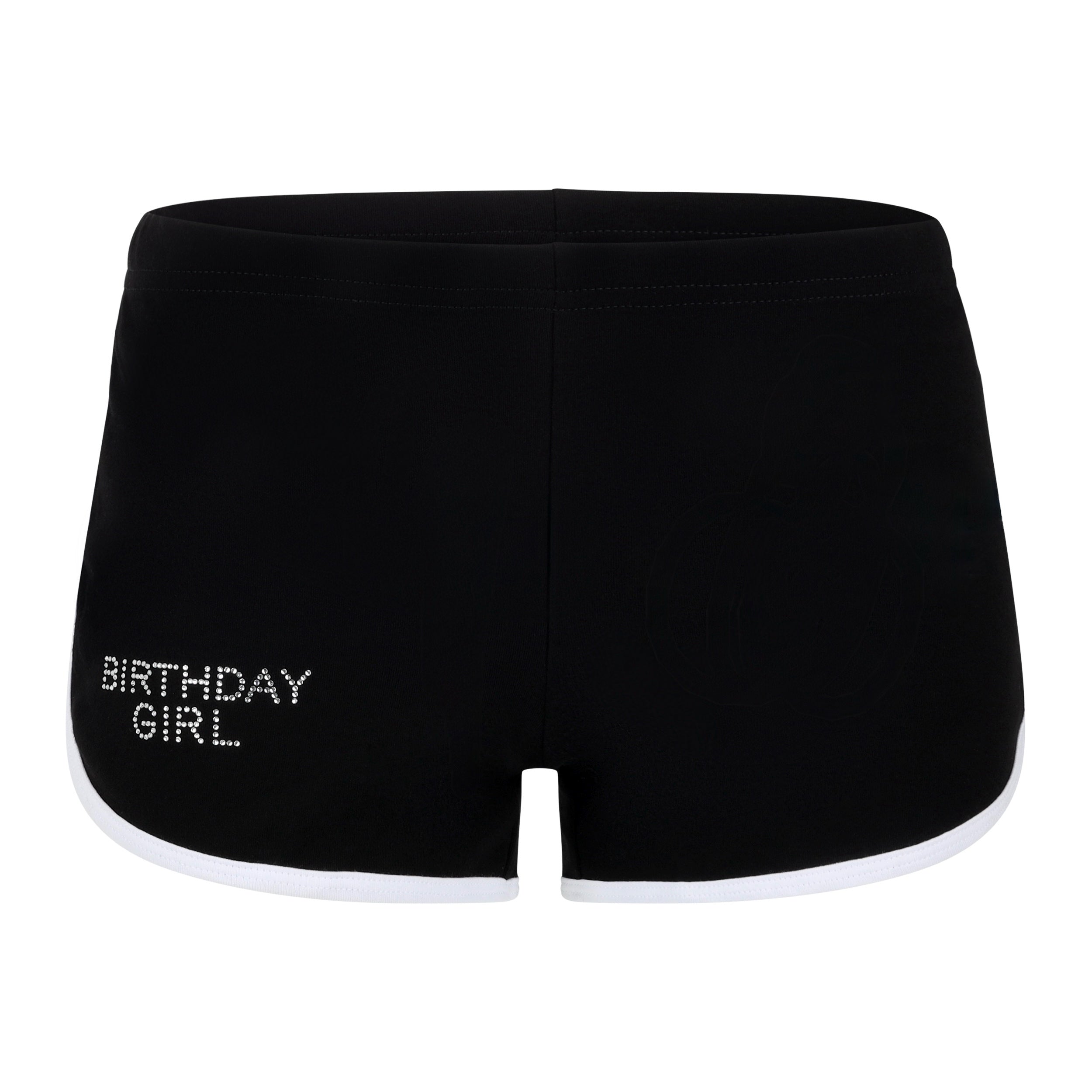 "BIRTHDAY GIRL"  Track Shorts | Black | DISCONTINUED