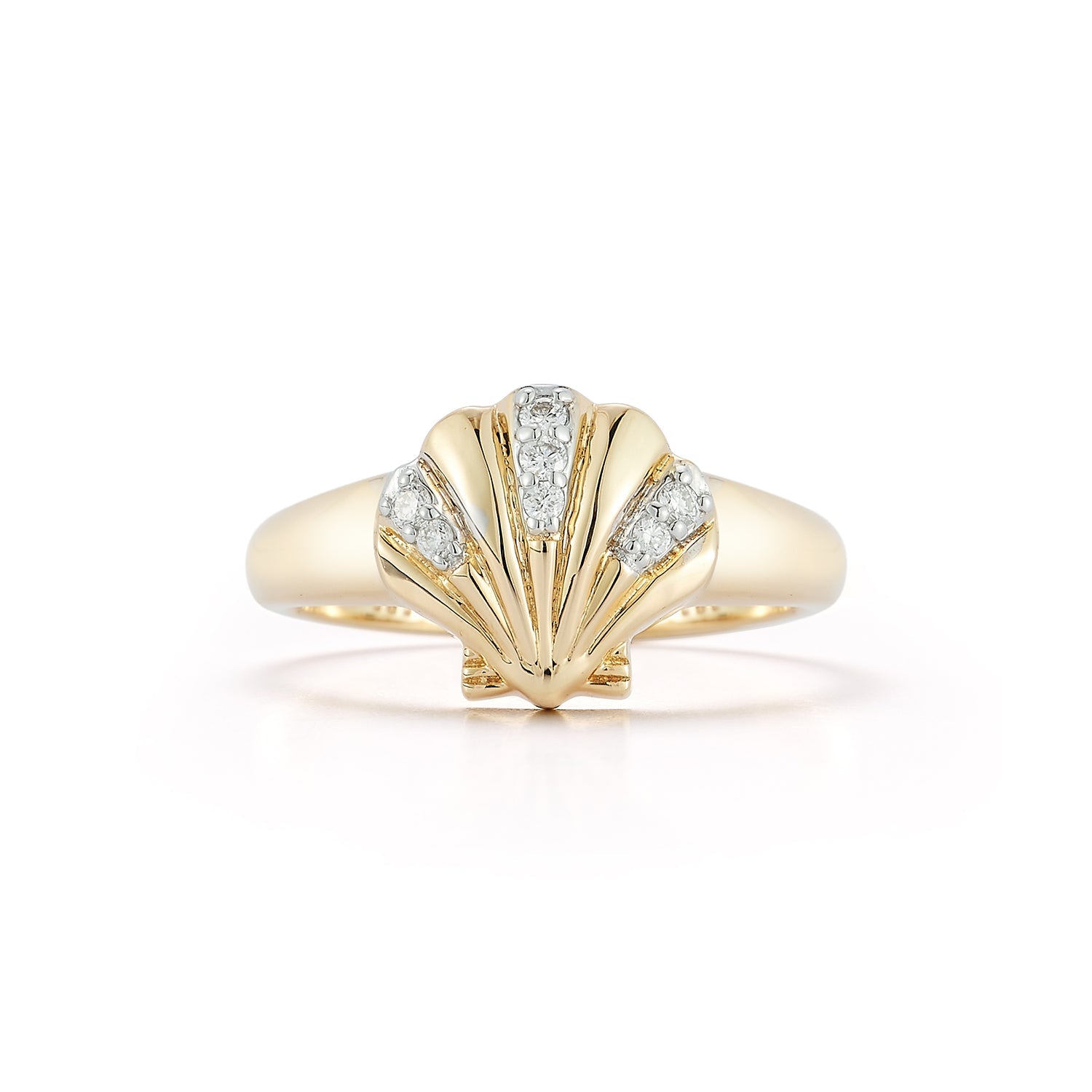 14kt Petite Venus Signet Ring