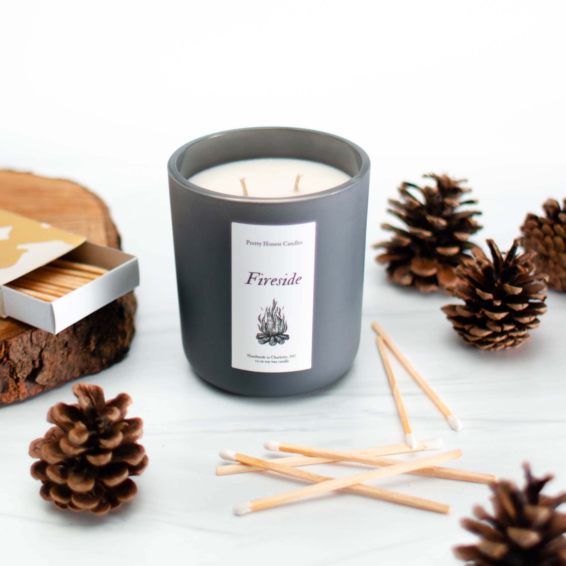 *Pre-Order* Fireside Soy Candle | Double Wick Fall Candle