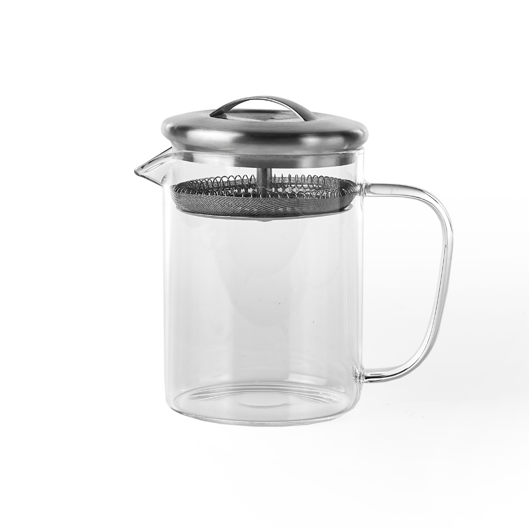 16oz Glass Tea Pot with Strainer Lid