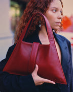 Remy Pomegranate Leather Bag