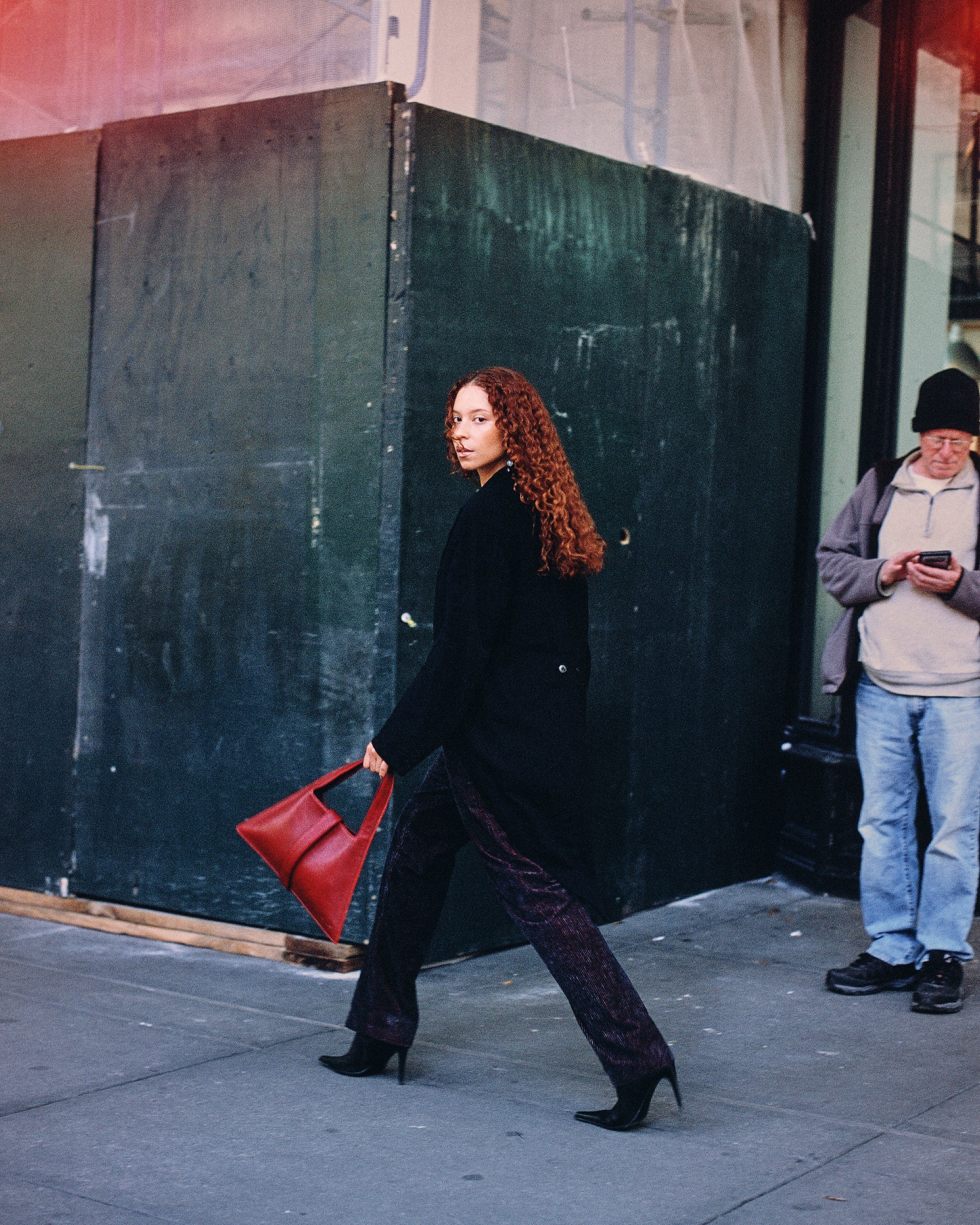 Remy Pomegranate Leather Bag