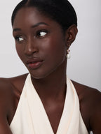 14kt Brilliant Pink Topaz and Baroque Pearl Drop Earrings