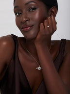 14kt Diamond Evil Eye Ring