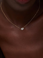 14kt Diamond Evil Eye Necklace