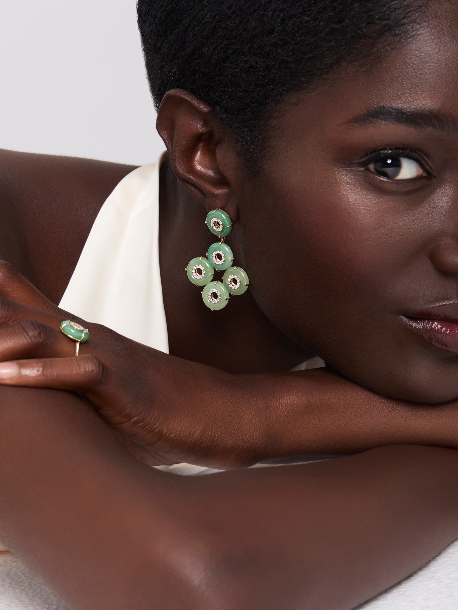 14kt Jade Donut Galore Earrings