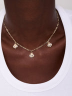 14kt 3 Petite Venus Shell Necklace