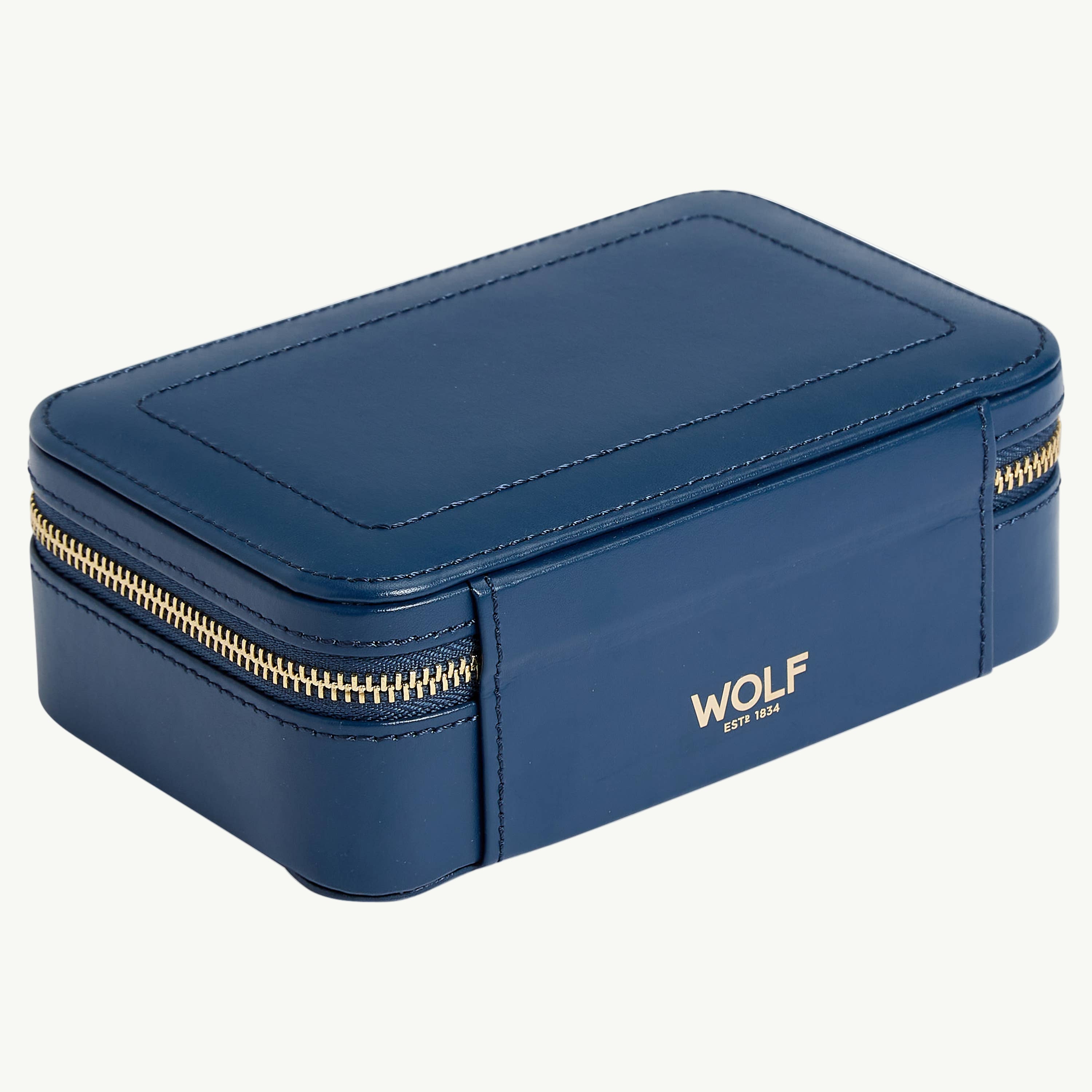 Sophia Jewelry Zip Case, Indigo