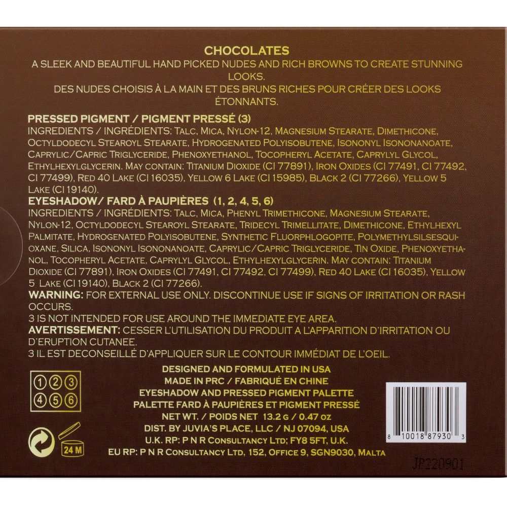 The Chocolates  Palette