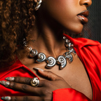 Tidal Mist Necklace in White Rhodium