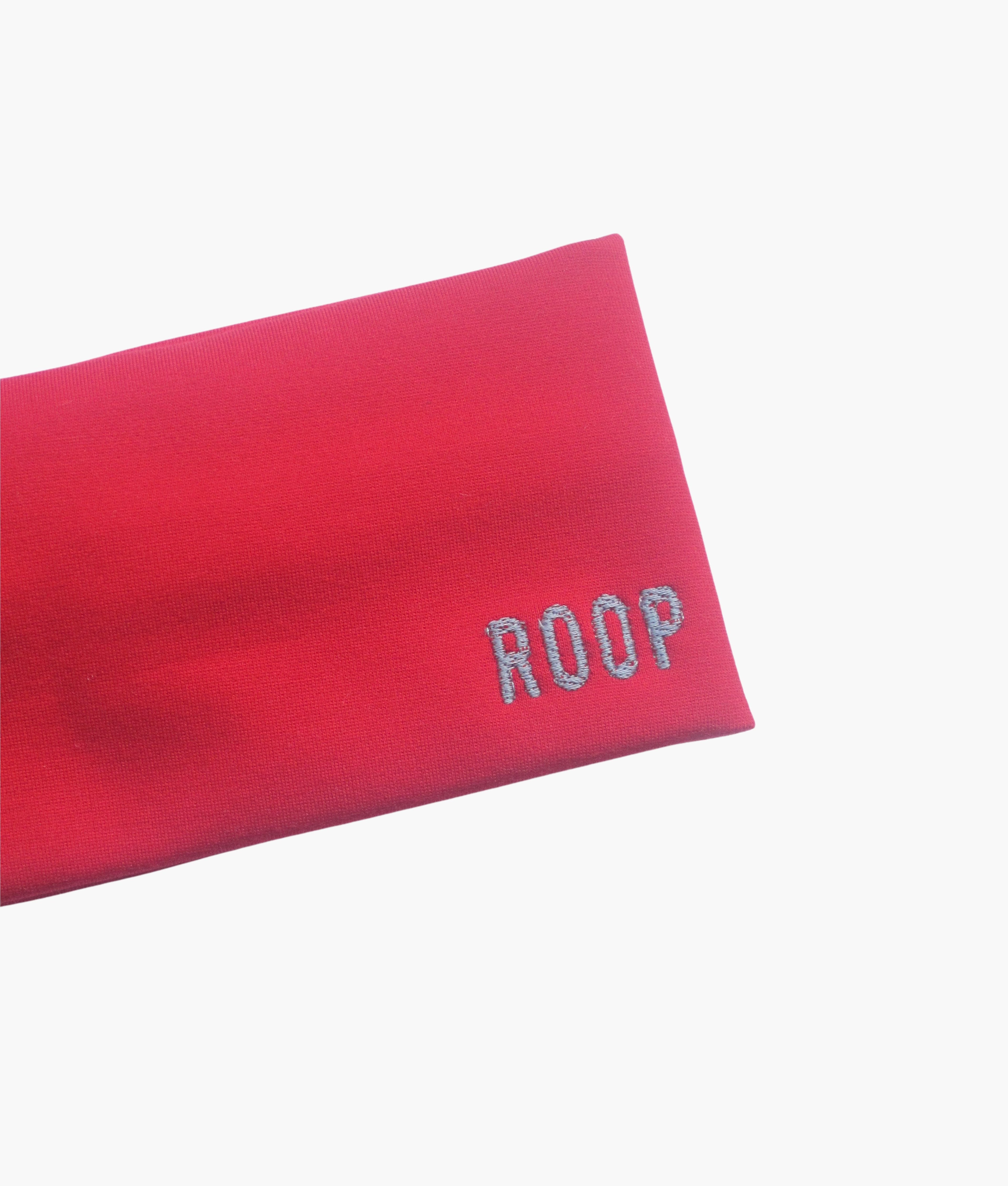 Jennifer stretch headband in red jersey