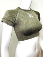 Sporty Bish Top in Greenmount Olive