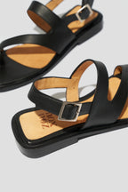Anto Slingback Thong Sandal Black