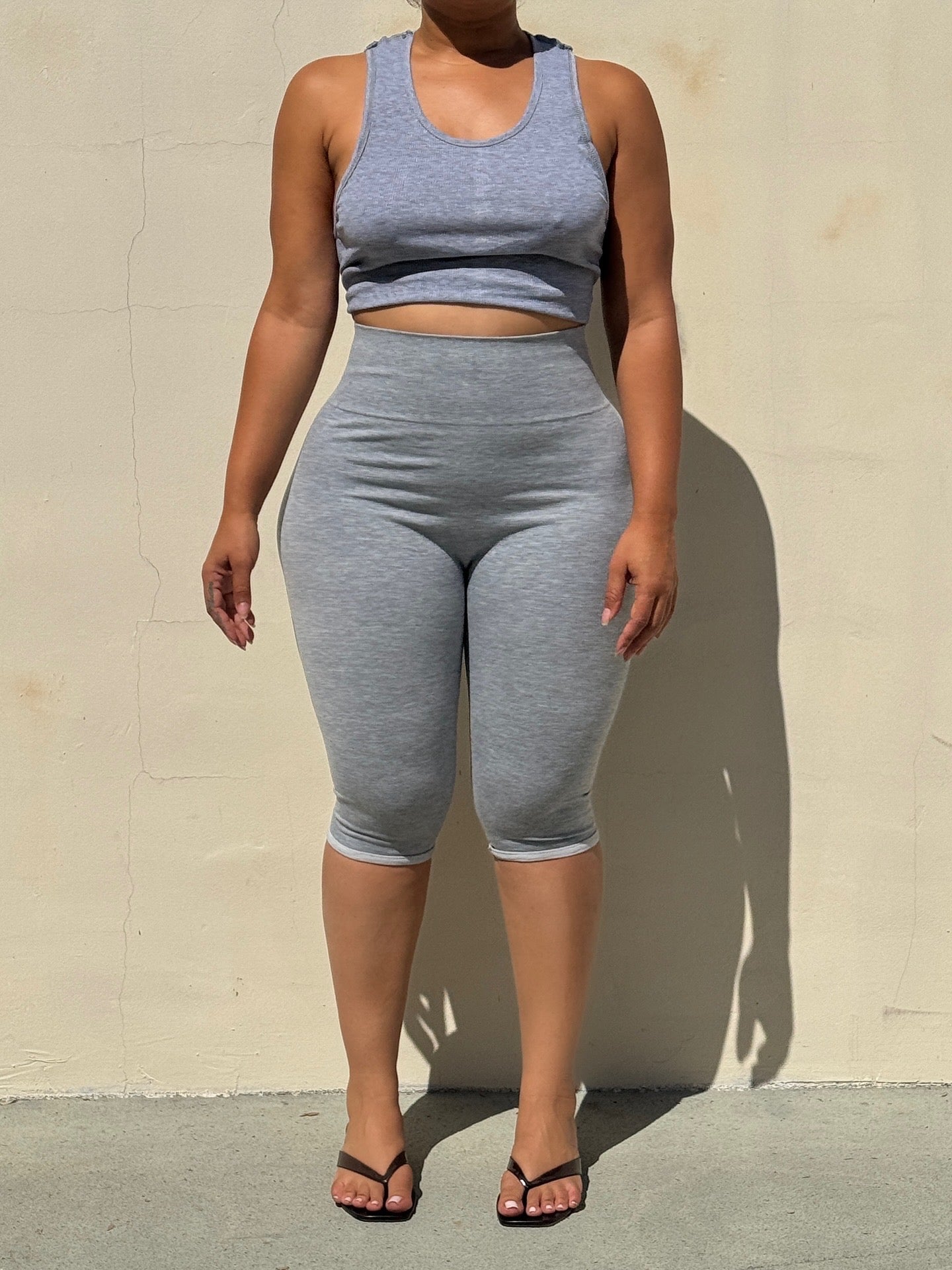 The Cotton Tummy Control Capri (navy)