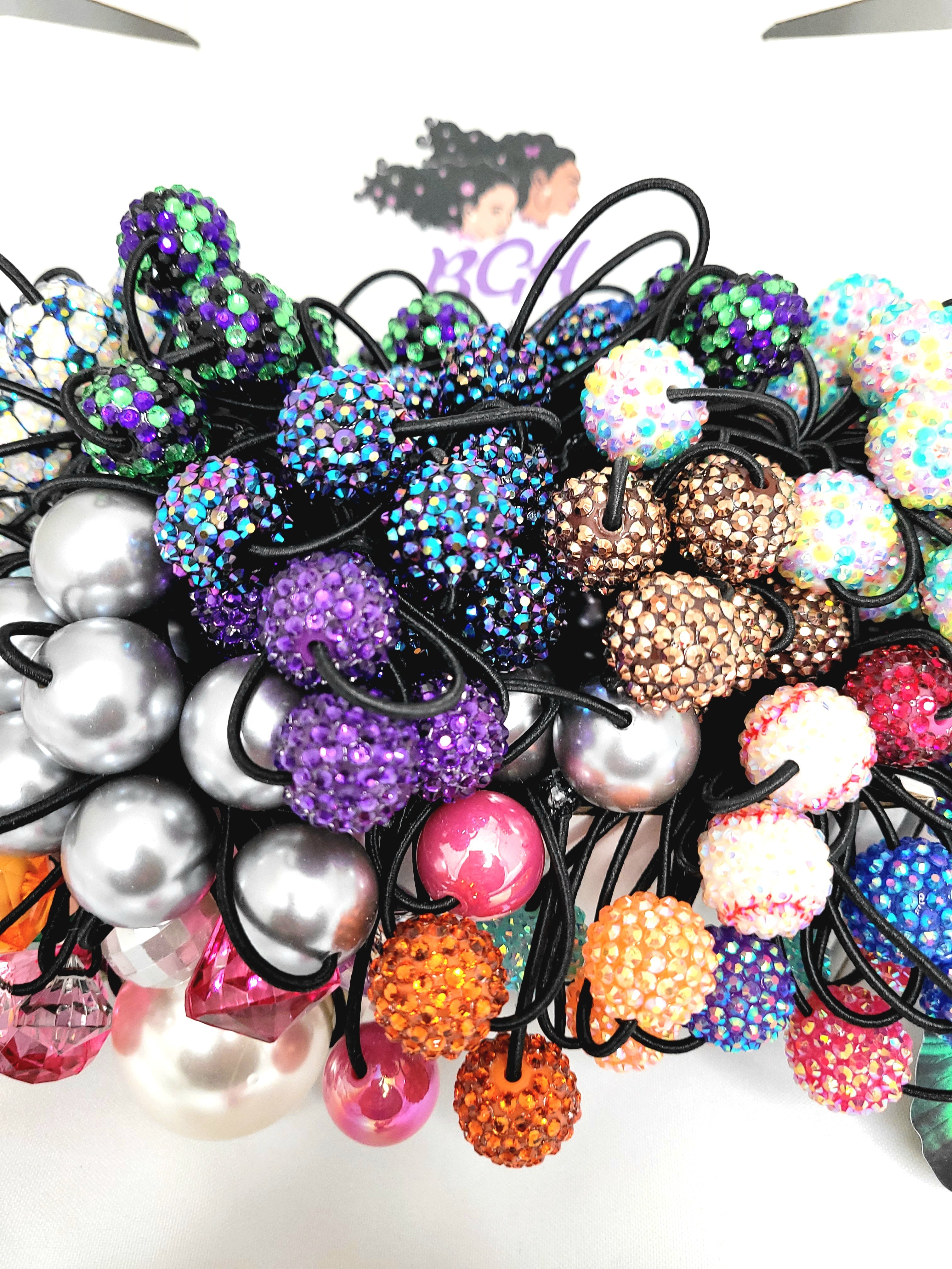 Brown Girls Hair® Accessory Subscription Box READ FULL DESCRIPTION | Elastic Ponytail Holder Hair Knockers Ties Balls Bobbles