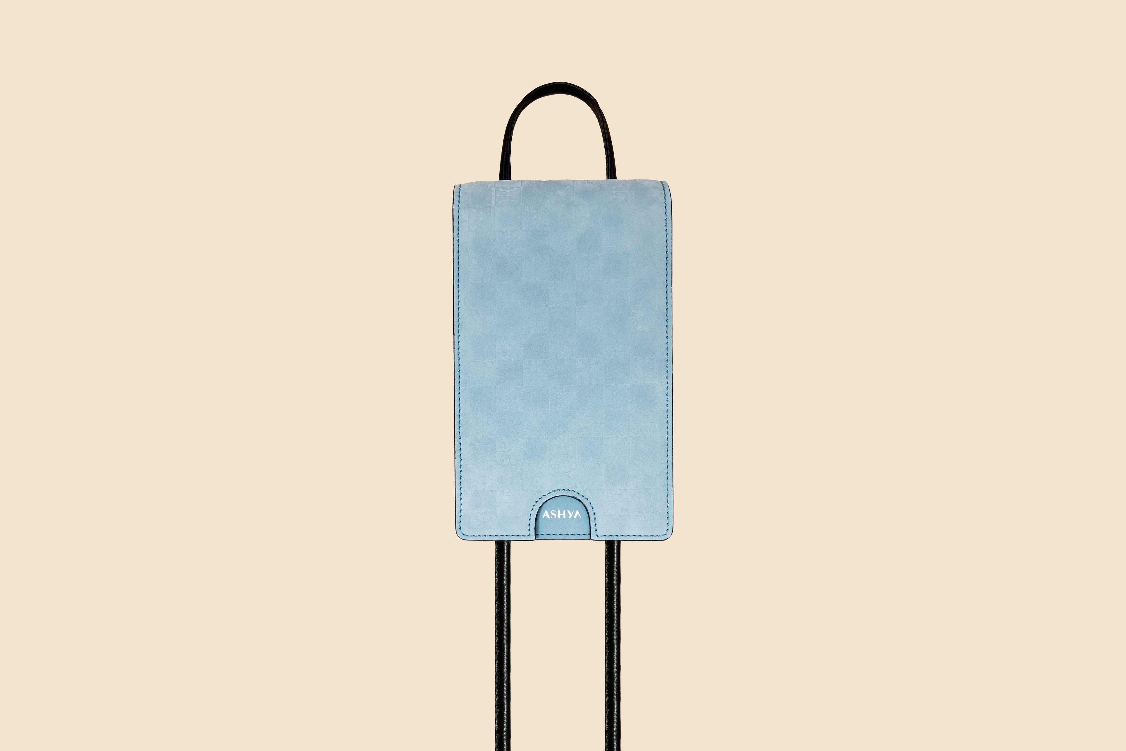 Heritage Checker Bolo Bag | Berry Nubuck