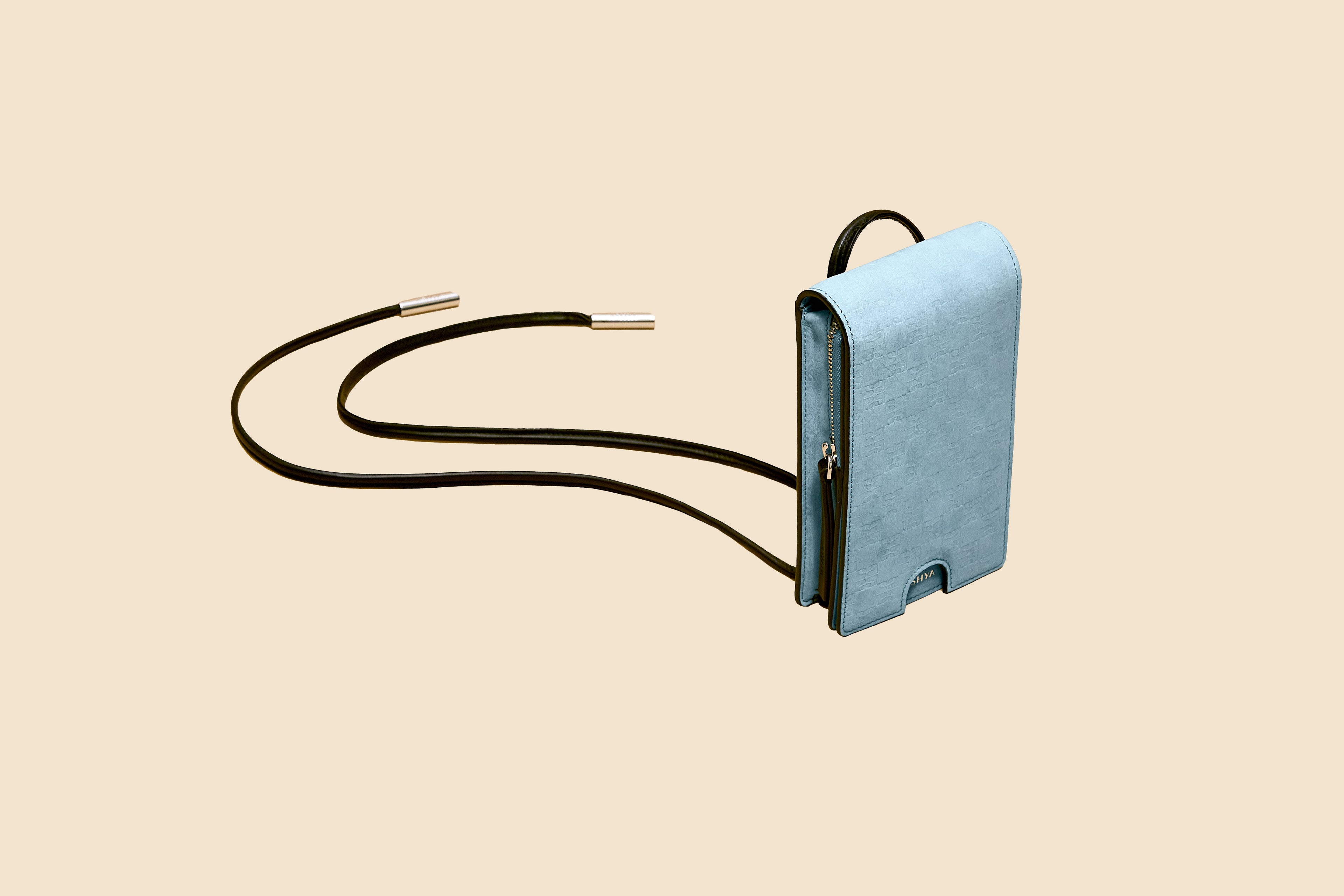 Heritage Checker Bolo Bag | Berry Nubuck