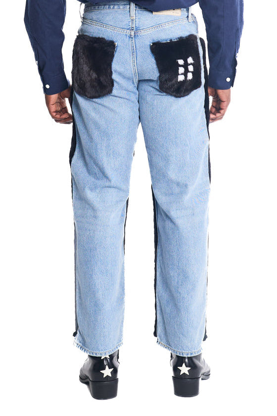 BLACK PANEL JEAN (M)