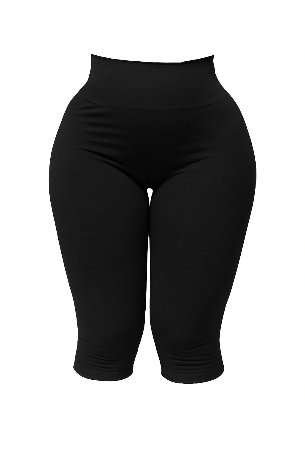 The Cotton Tummy Control Capri (black)