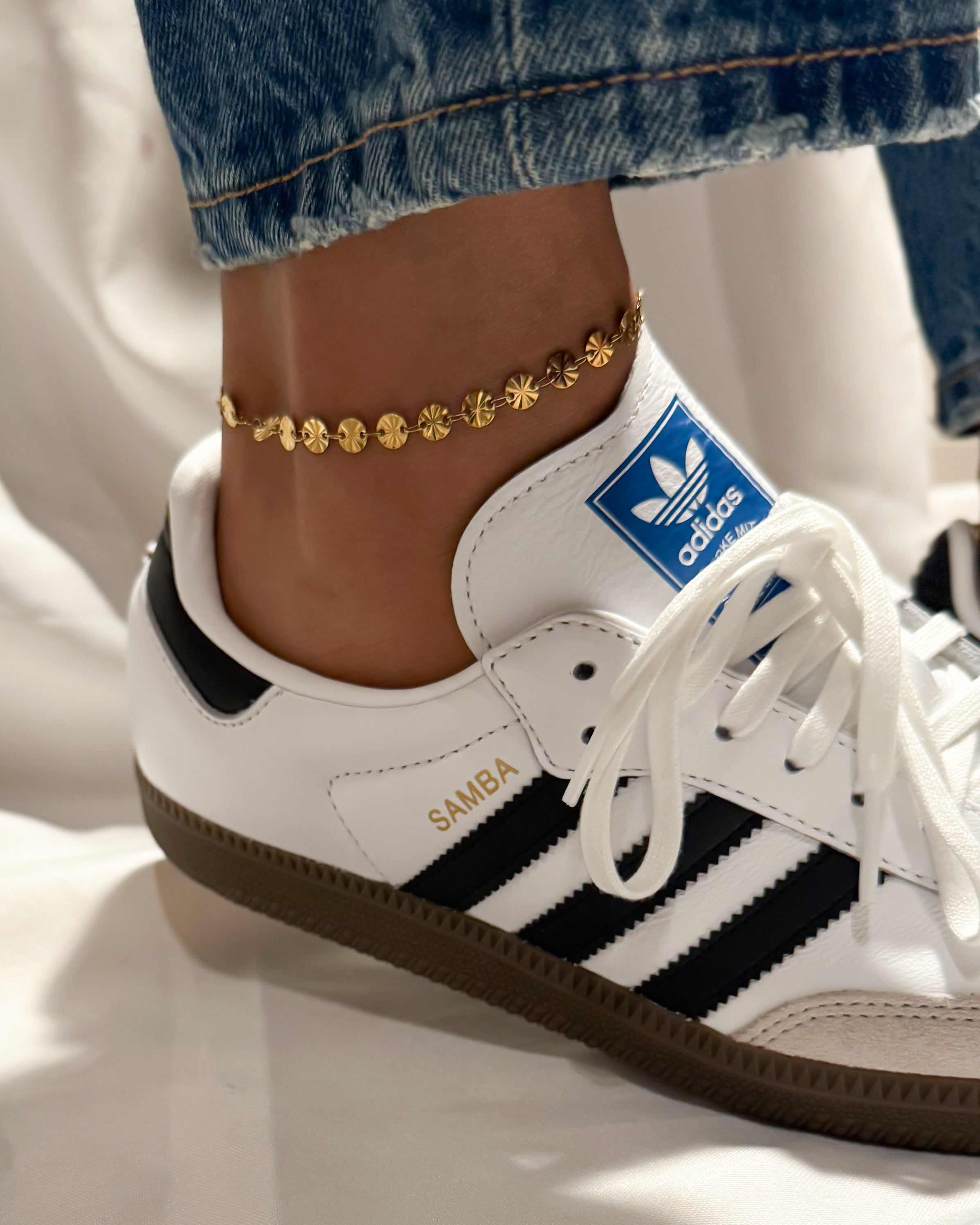 DECO LINK ANKLET - GOLD