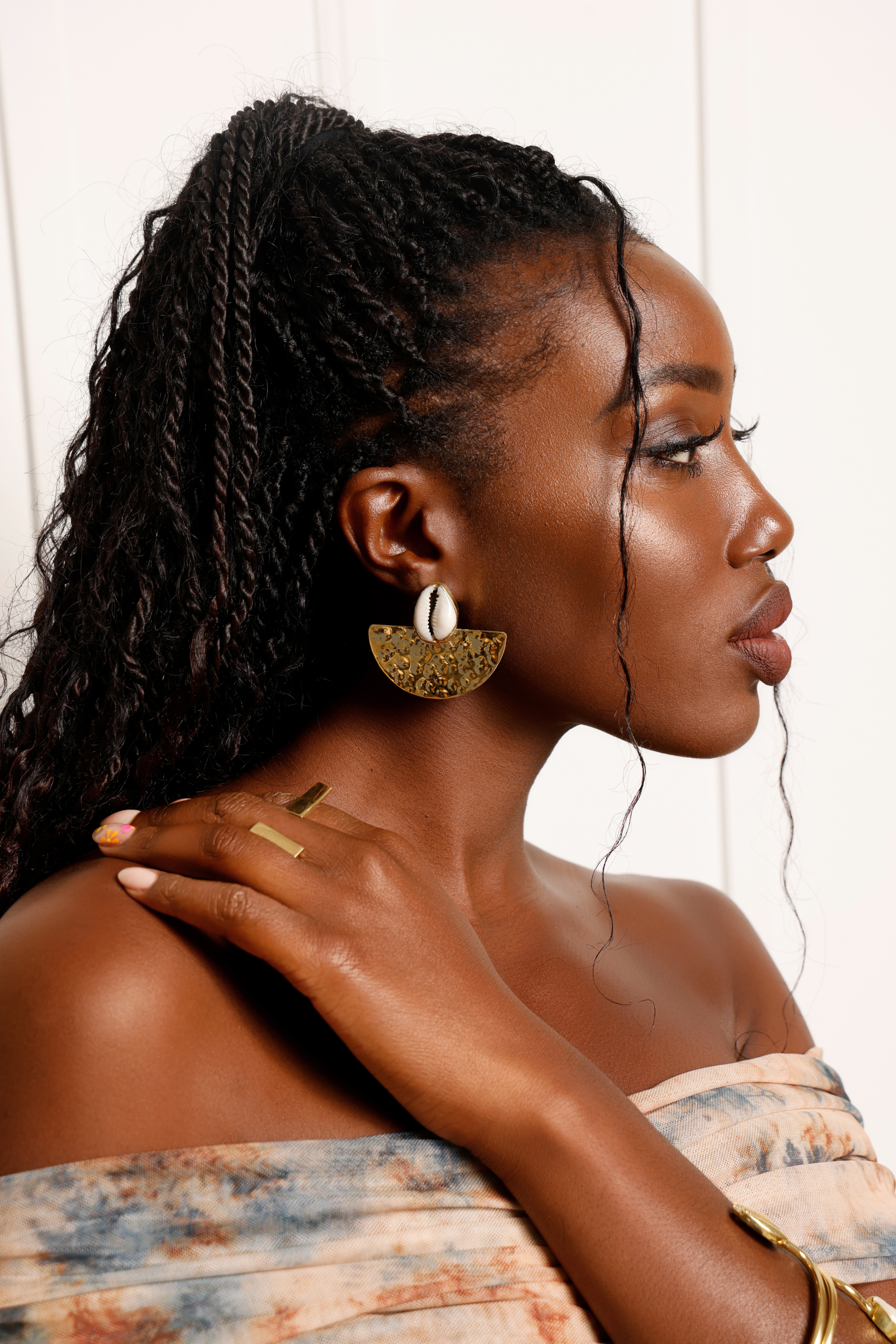 Nola Brass Earrings