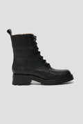 Roma Lace Up Boot in Black