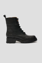 Roma Lace Up Boot in Black
