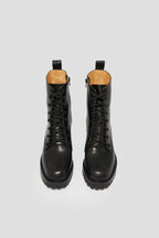 Roma Lace Up Boot in Black