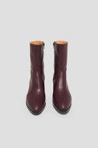 Guada Western Boot in Plum