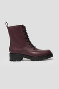 Roma Lace Up Boot in Plum