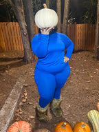 VK Classic Blue Turtleneck Set