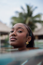 Mini Coastal Curve Shell Earrings