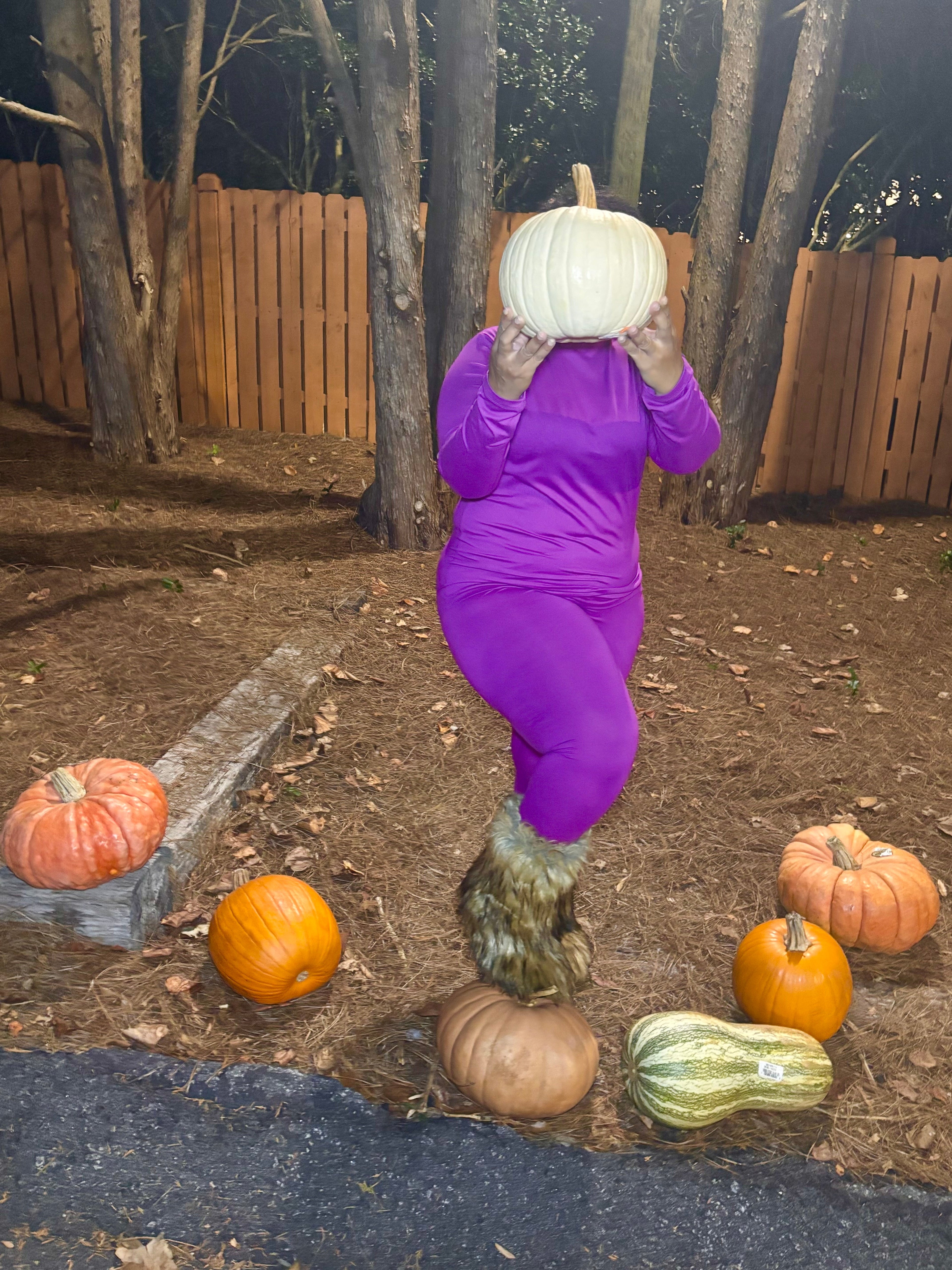 VK Light Plum Turtle Neck Set