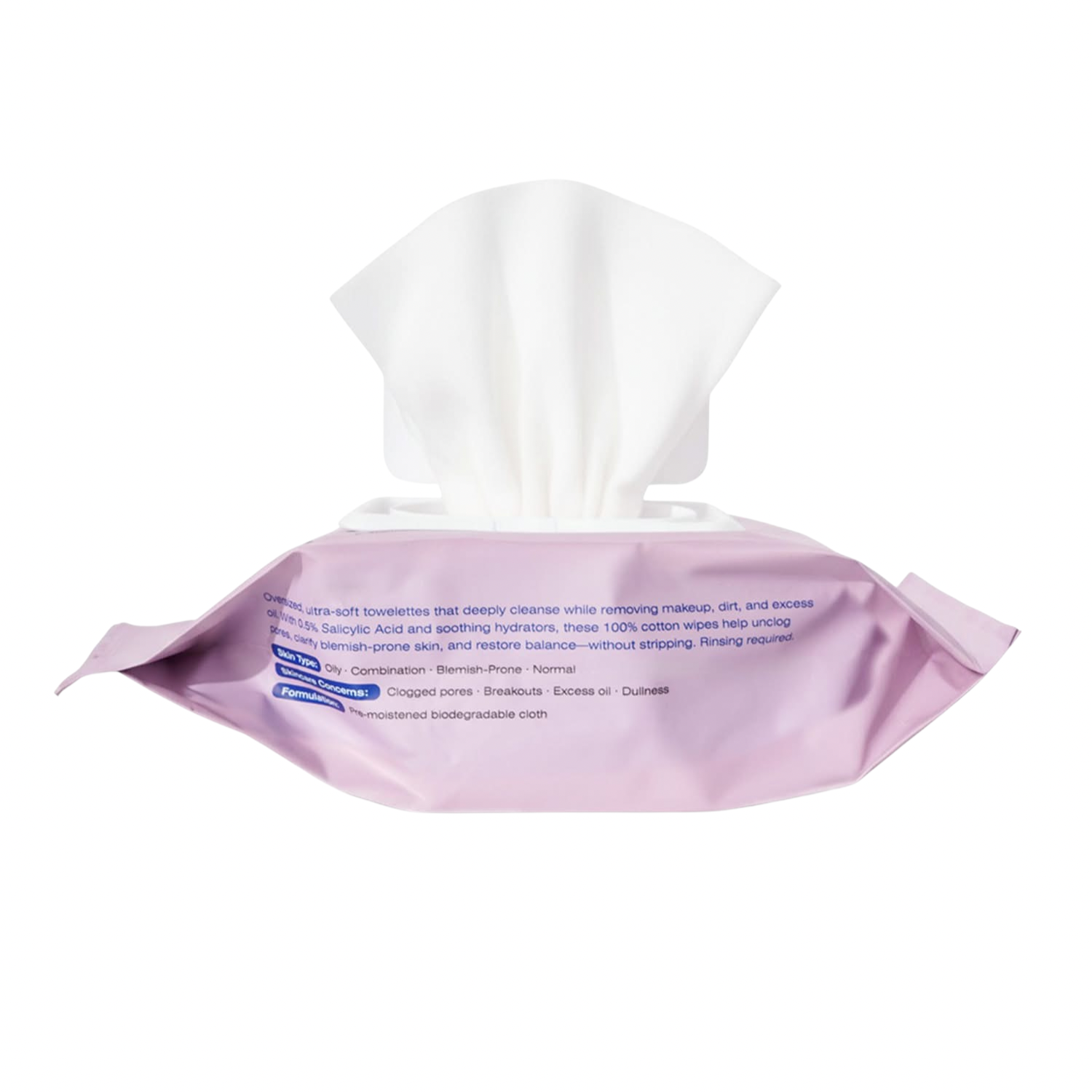 Glow-Gone Clarifying Makeup Removing Towelettes-acne prone skin