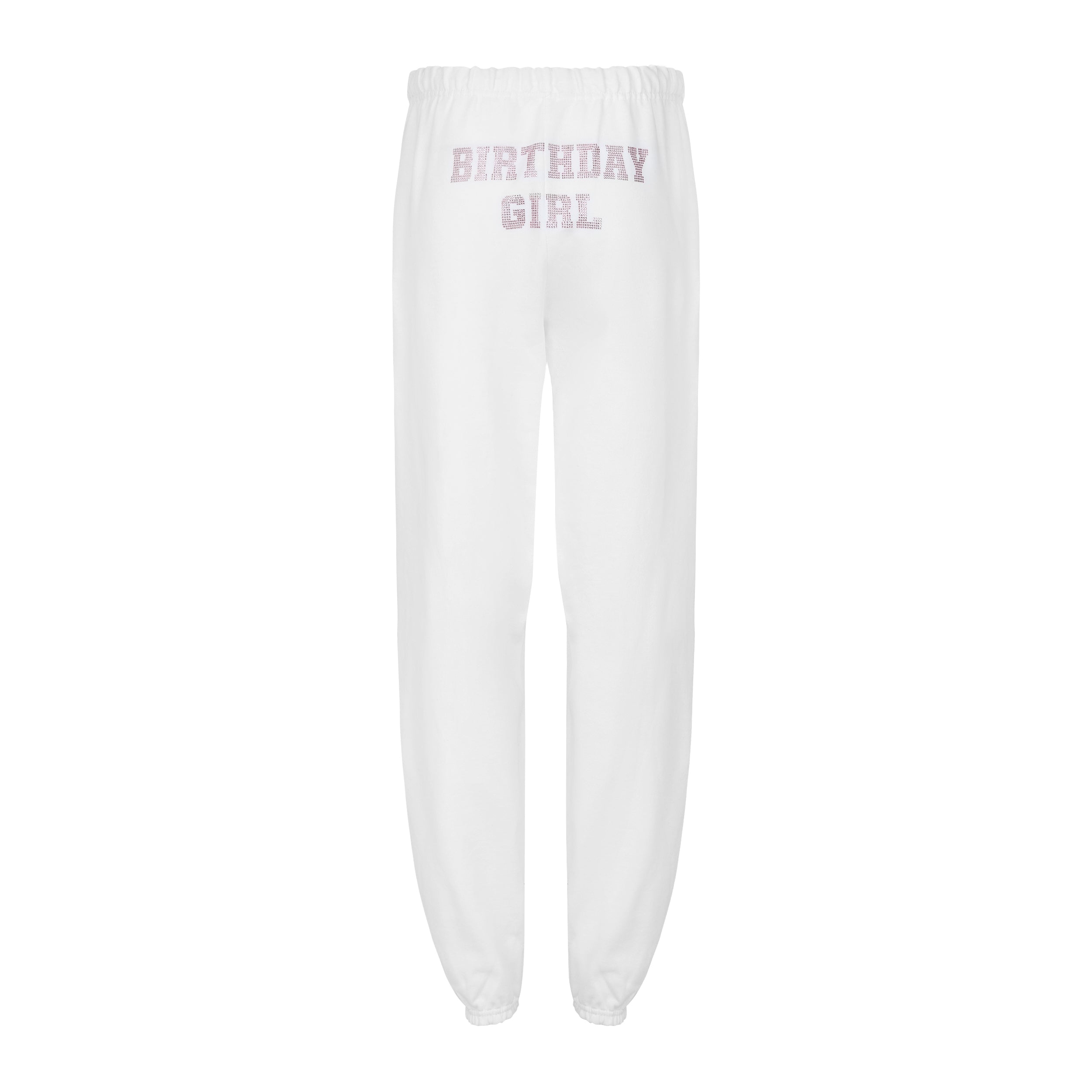 "BIRTHDAY GIRL" Sweatpants | Booty Placement | White