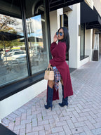 Right Vibes Burgundy