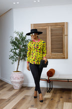 DAMINI AFRICAN PRINT POLO SHIRT