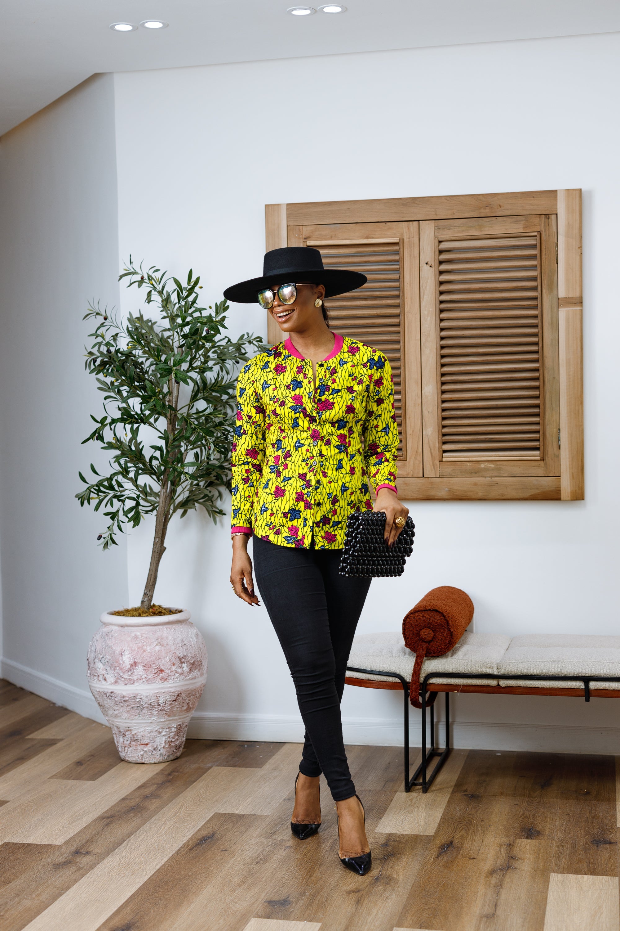 DAMINI AFRICAN PRINT POLO SHIRT