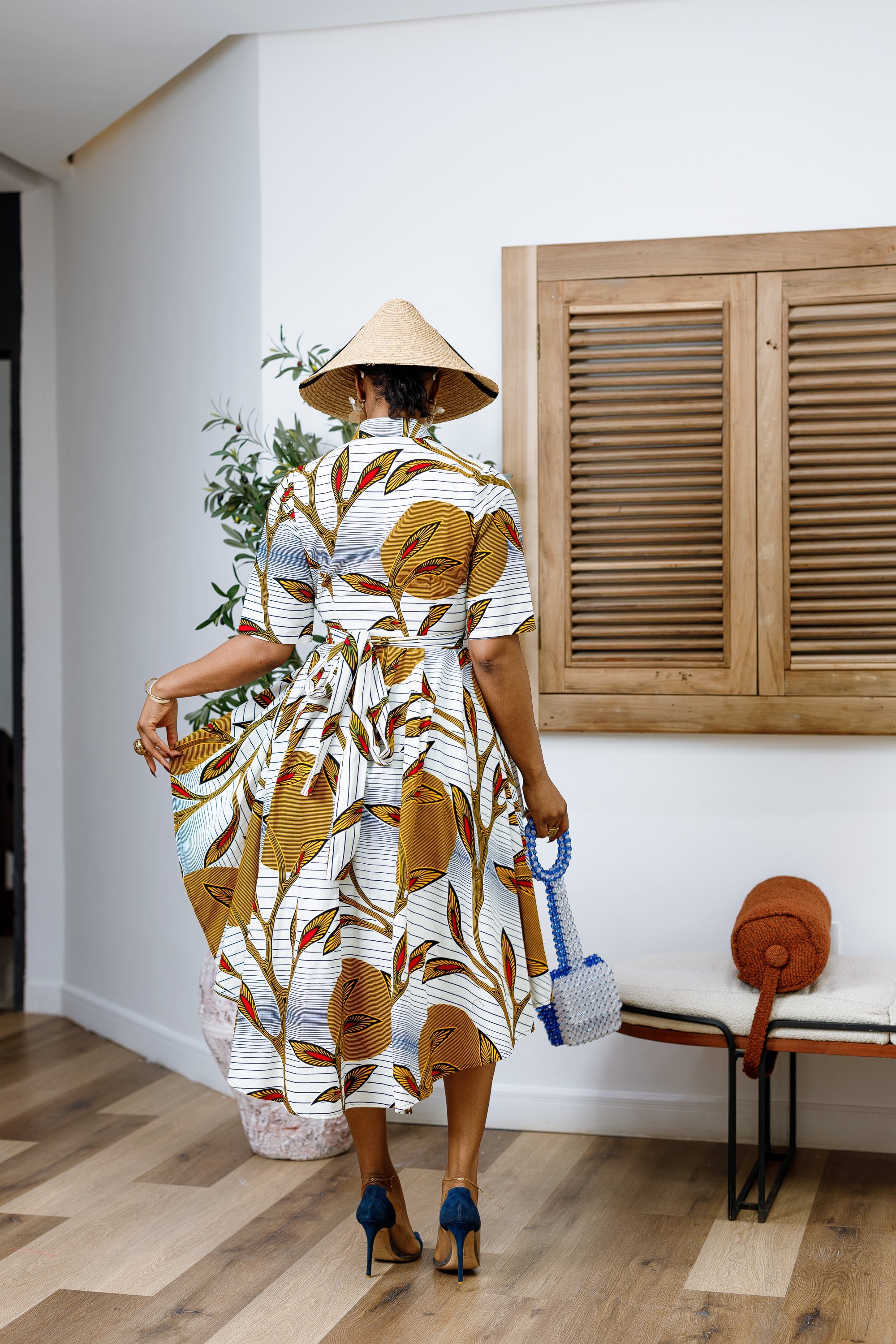 AFUA AFRICAN PRINT HI-LOW TOP