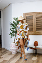 AFUA AFRICAN PRINT HI-LOW TOP