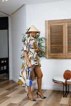 AFUA AFRICAN PRINT HI-LOW TOP