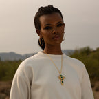 Dynasty Cross Pendant in Gold