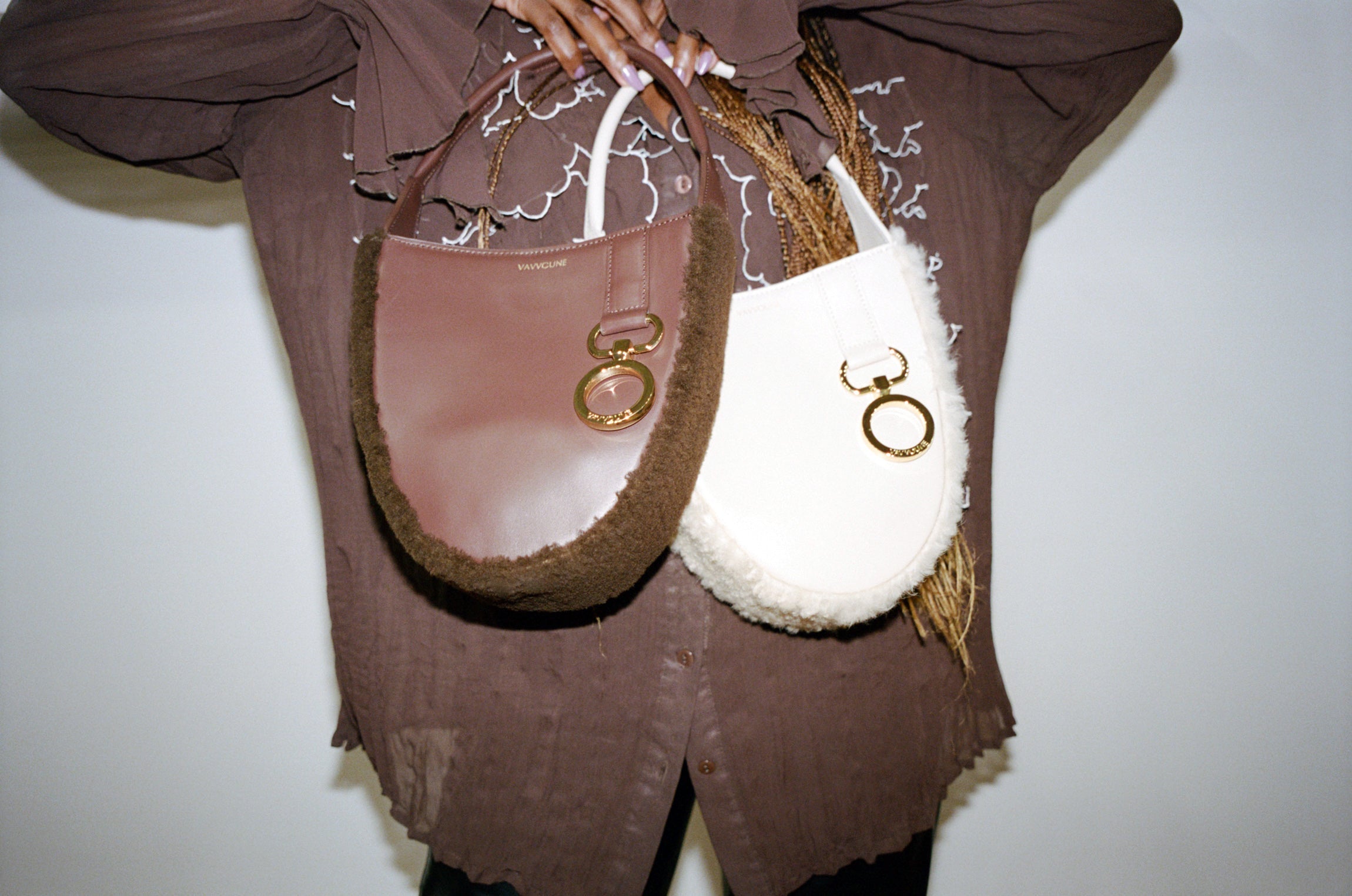 Mirey Teardrop - Creme + Shearling