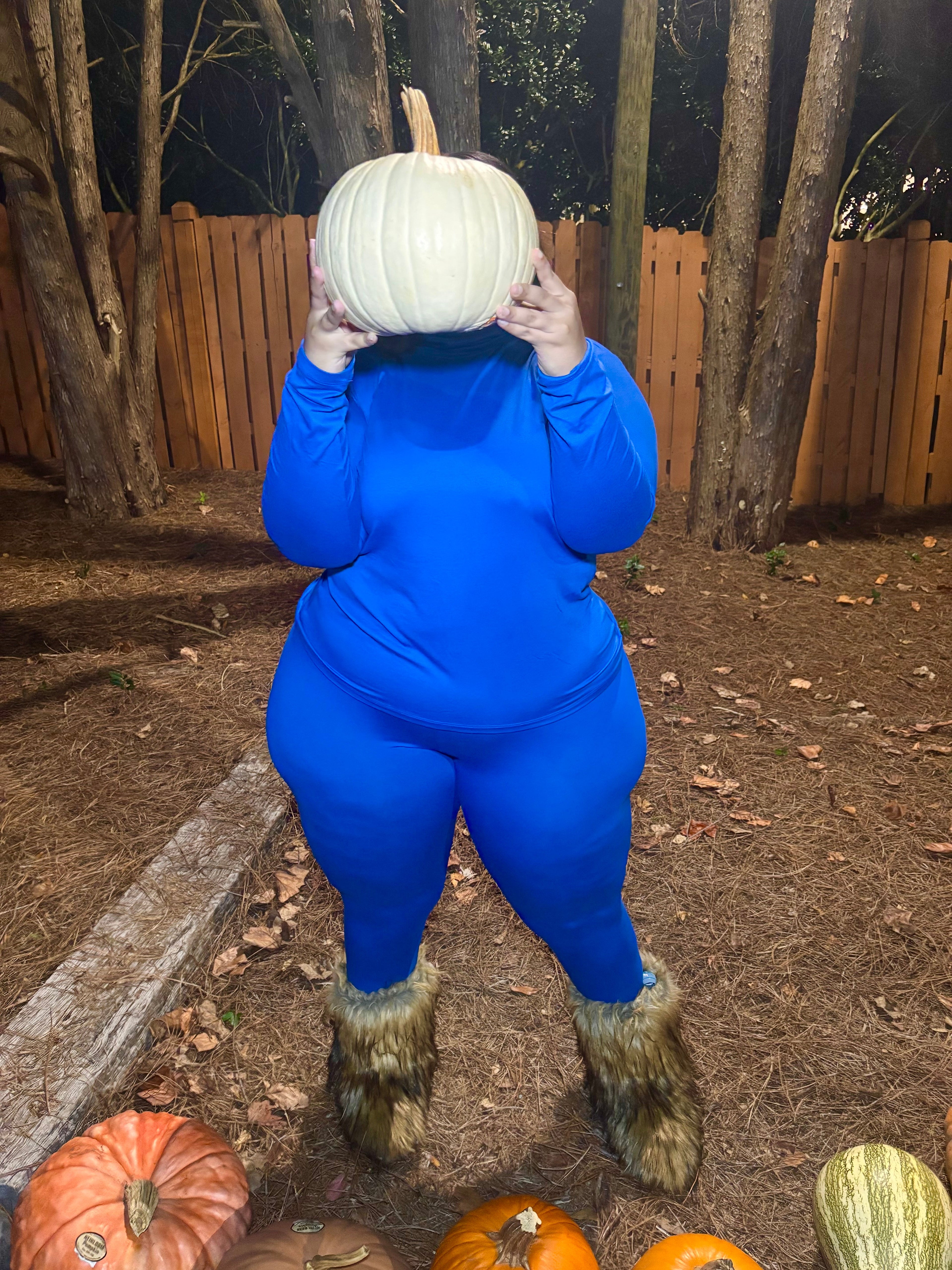 VK Classic Blue Turtleneck Set