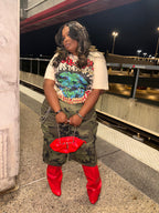 VK Camo Cargo Jorts w Chain