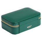 Sophia Jewelry Zip Case, Forest Green
