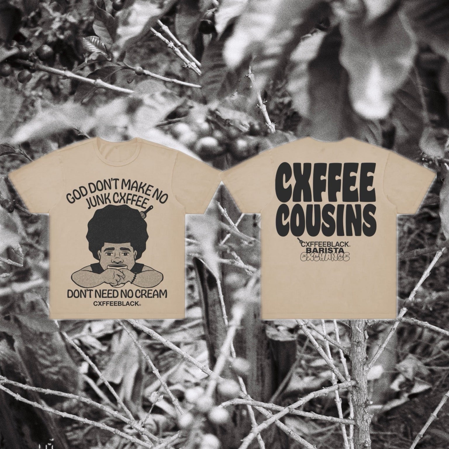 GOD DONT MAKE NO JUNK: made from cotton supply owned by black farmers// Cxffeeblack X Comoco Cotton by Netflix’s Stephen Satterfield