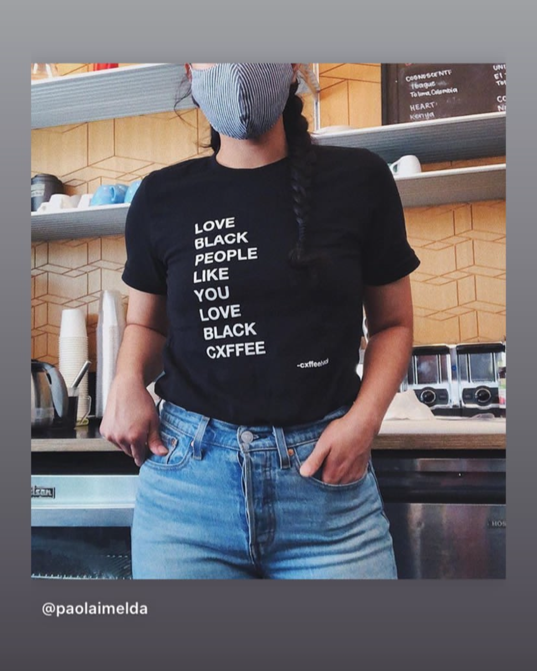 Love Black People Like You Love Black Cxffee Tee