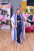 In Love Lavender Poncho Cardigan