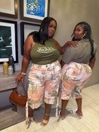 VK Camo Printed Cargo Jorts